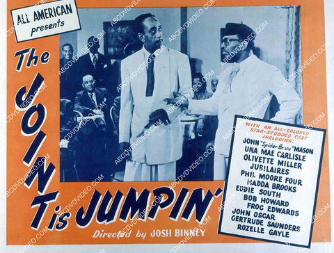 John Mason Una Mae Carlisle Phil Moore Four Frog Edwards all black cast film The Joint Is Jumpin 35m-15177