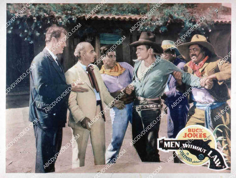 Buck Jones and cast film Men Without Law 35m-15387
