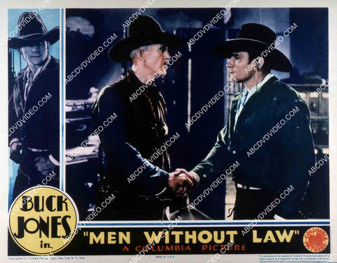 Buck Jones and cast film Men Without Law 35m-15391
