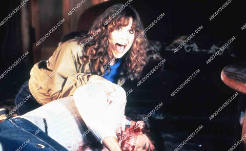Dana Kimmell screaming in terror film Friday the 13th Pt 3 3D 35m-15449