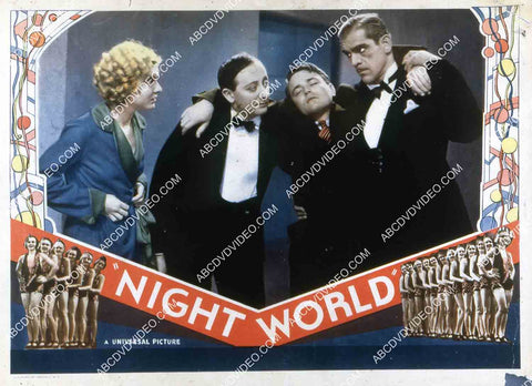Mae Clarke Russell Hopton Lew Ayres Boris Karloff film Night World 35m-16276