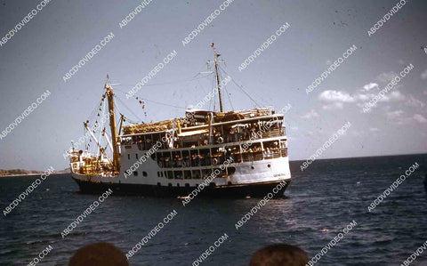 circa 1956 historic Philippines Subic Bay ferry boat 35m-16350
