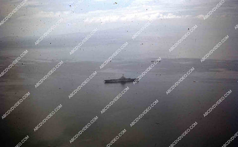 circa 1956 U.S. sailor tours historic Philippines from air USS Shangri-La in Subic Bay 35m-16408