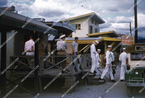 circa 1956 historic Philippines Subic Bay Sangley Point Naval Base movie theatre 35m-16434