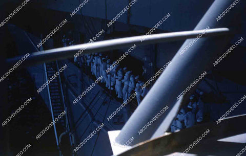 circa 1956 U.S. sailor on deck aircraft carrier USS Shangri-La 35m-16454
