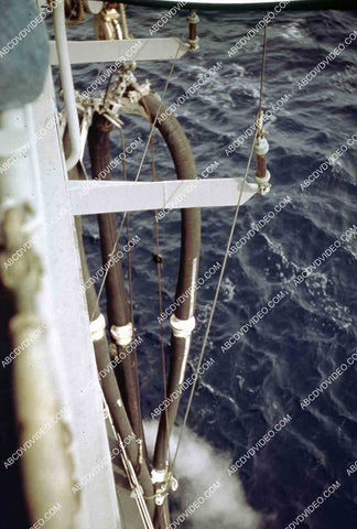 circa 1956 U.S. Naval flight deck operations aircraft carrier USS Shangri-La jets & equipment 35m-16476