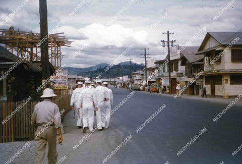circa 1956 U.S. sailor tours historic Philippines Subic Bay Olongapo City 35m-16512