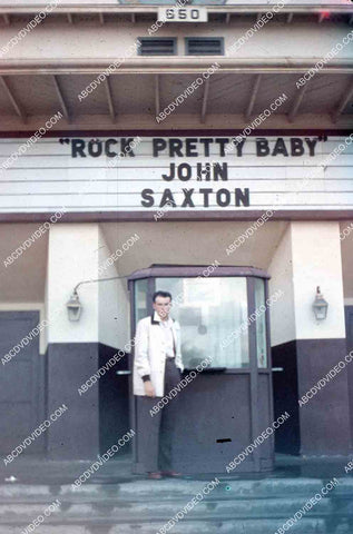 circa 1956 U.S. sailor at San Diego Naval Base movie thaetre 35m-16580