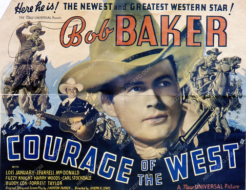 cowboy Bob Baker western film Courage of the West 35m-1665