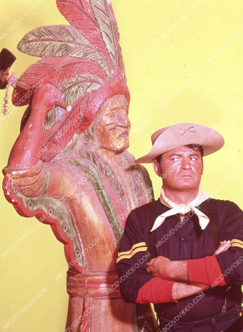 Larry Storch and a cigar store Indian TV F Troop 35m-16973