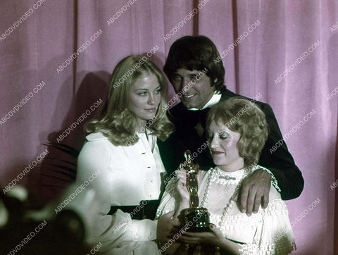 Cybill Shepherd Yvonne Blake Joe Namath on stage at Academy Awards 35m-17344