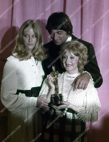 Cybill Shepherd Yvonne Blake Joe Namath on stage at Academy Awards 35m-17346