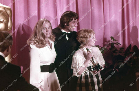 Cybill Shepherd Yvonne Blake Joe Namath on stage at Academy Awards 35m-17348