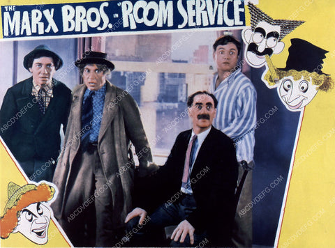 The Marx Brothers Harpo Groucha Chico film Room service 35m-1851