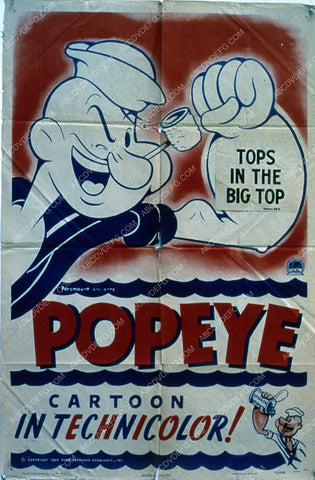 animated Popeye film poster 35m-1926