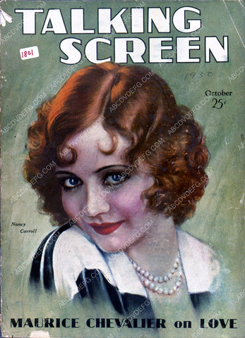 Nancy Carroll Talking Screen magazine cover 35m-1983
