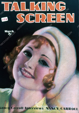 Nancy Carroll Talking Screen magazine cover 35m-1984