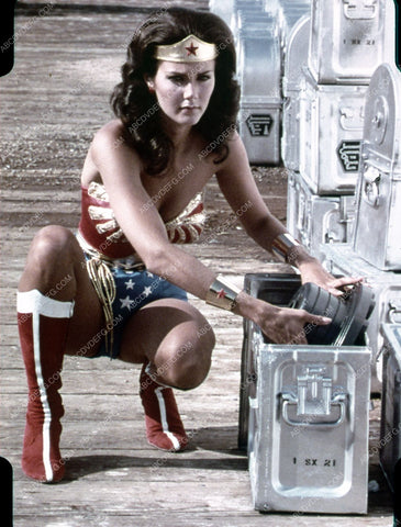 Lynda Carter saving the film from todays shoot TV Wonder Woman 35m-2031