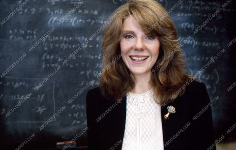 Jill Clayburgh at the science chalk board 35m-2162