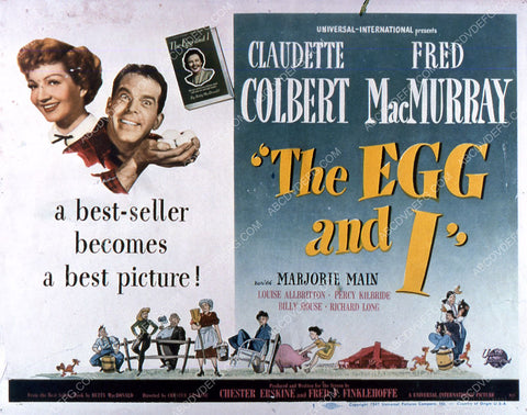 Claudette Colbert Fred MacMurray film The Egg and I 35m-2186