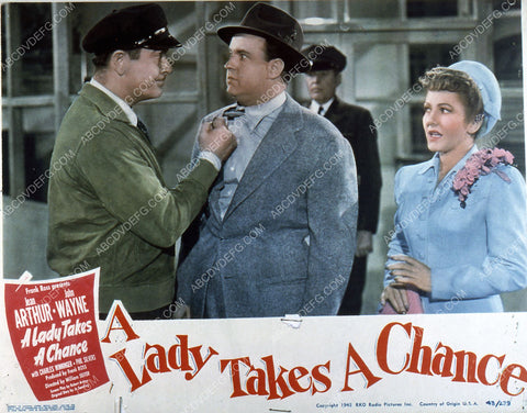Grady Sutton Jean Arthur film A Lady Takes a Chance 35m-2199
