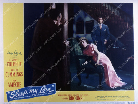 Claudette Colbert Don Ameche film Sleep My Love 35m-2222
