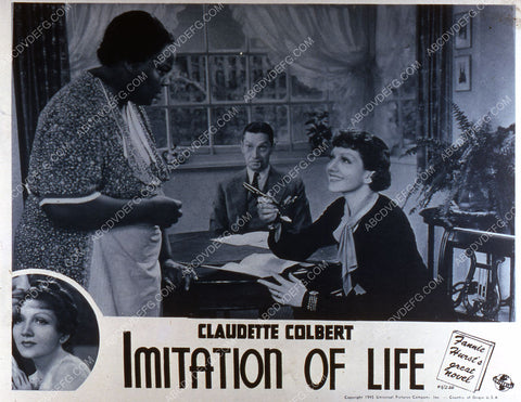 Claudette Colbert Louise Beavers Ned Sparks film Imitation of Life 35m-2235