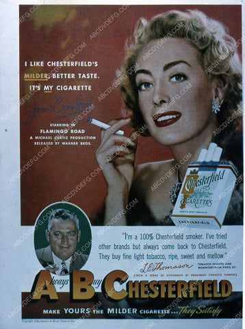 Joan Crawford Chesterfield cigarette ad 35m-2341