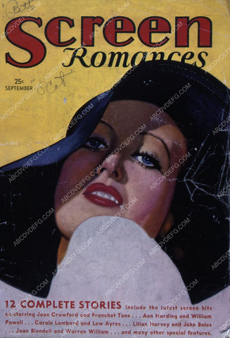 Joan Crawford Screen Romances magazine cover 35m-2348