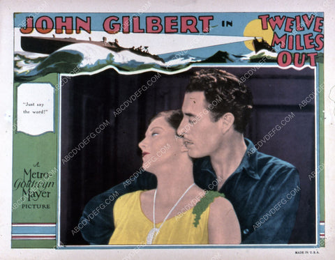 Joan Crawford John Gilbert silent film Twelve Miles Out 35m-2390