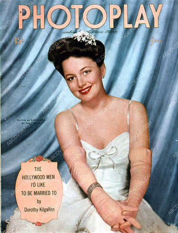 Olivia de Havilland Photoplay magazine cover 35m-2482
