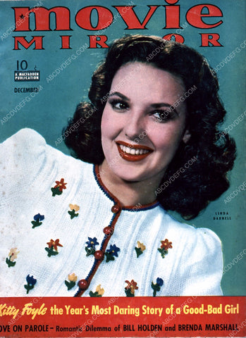 Linda Darnell Movie Mirror magazine cover 35m-2700