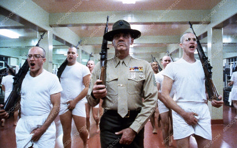 R. Lee Ermey Matthew Modine and recruits film Full Metal Jacket 35m-3036