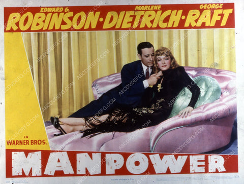 Marlene Dietrich George Raft film Man Power 35m-3077