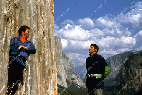 William Shatner Leonard Nimoy climbing Yosemite film Star Trek V 35m-3159