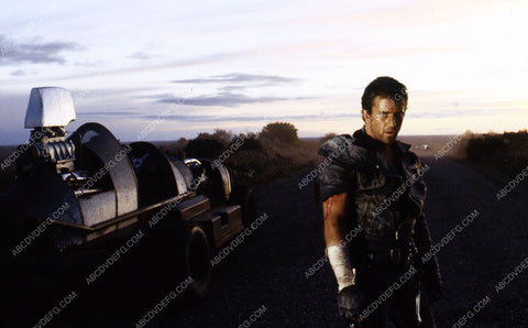 Mel Gibson and one of the hot rods film The Road Warrior 35m-3178