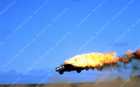 stunt scene exploding cars film The Road Warrior 35m-3186