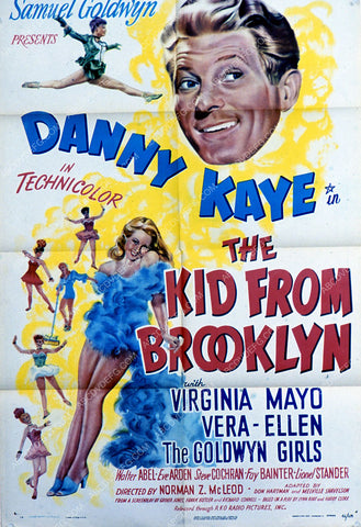 Danny Kaye Virginia Mayo film The Kid from Brooklyn 35m-3350