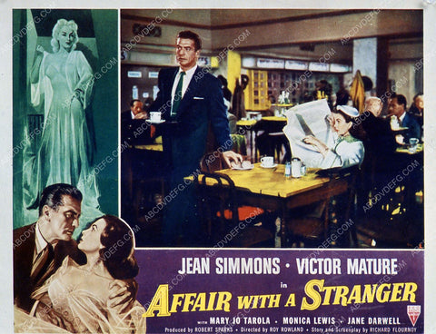 Jean Simmons Victore Mature film Affair with a Stranger 35m-3568