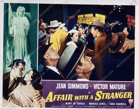 Jean Simmons Victore Mature film Affair with a Stranger 35m-3573