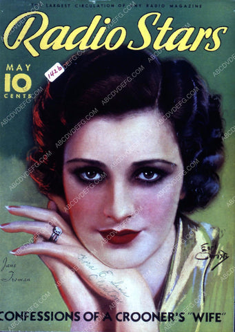Jane Froman Radio Stars magazine cover 35m-3791