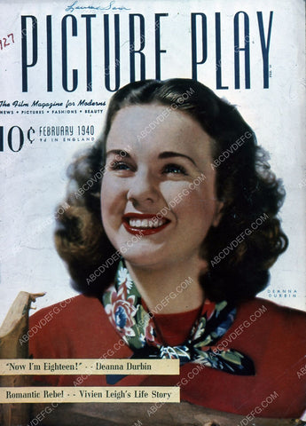 Deanna Durbin Picture Play magazine cover 35m-3827