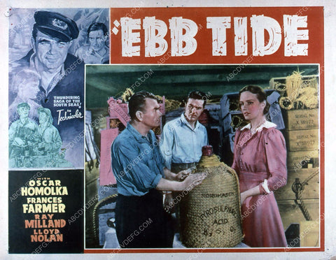 Oscar Homolka Ray Milland Frances Farmer film Ebb Tide 35m-3977