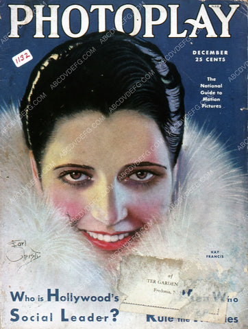 Kay Francis Photoplay magazine cover 35m-4244