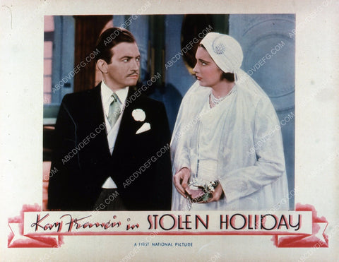Claude Rains Kay Francis film Stolen Holiday 35m-4258