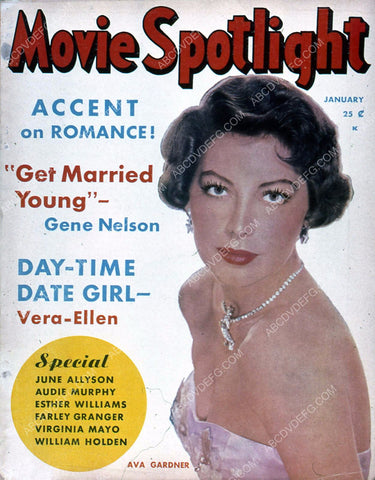 Ava Gardner Movie Spotlight magazine cover 35m-4319