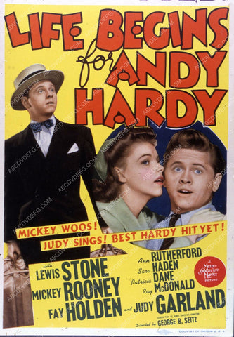 Mickey Rooney Judy Garland film Life Begins for Andy Hardy 35m-4428