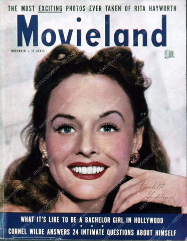 Paulette Goddard Movieland magazine cover 35m-4531
