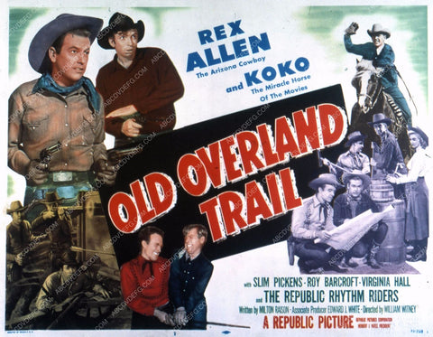 Rex Allen Slim Pickens western film Old Overland Trail 35m-4600