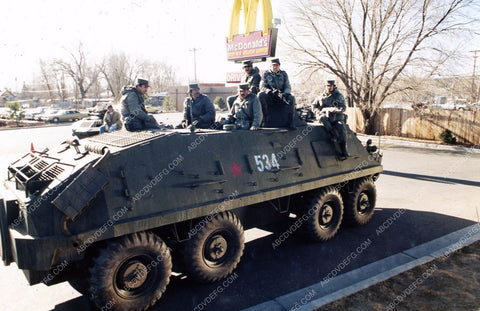 Russians camped out in McD's parking lot film Red Dawn 35m-4768